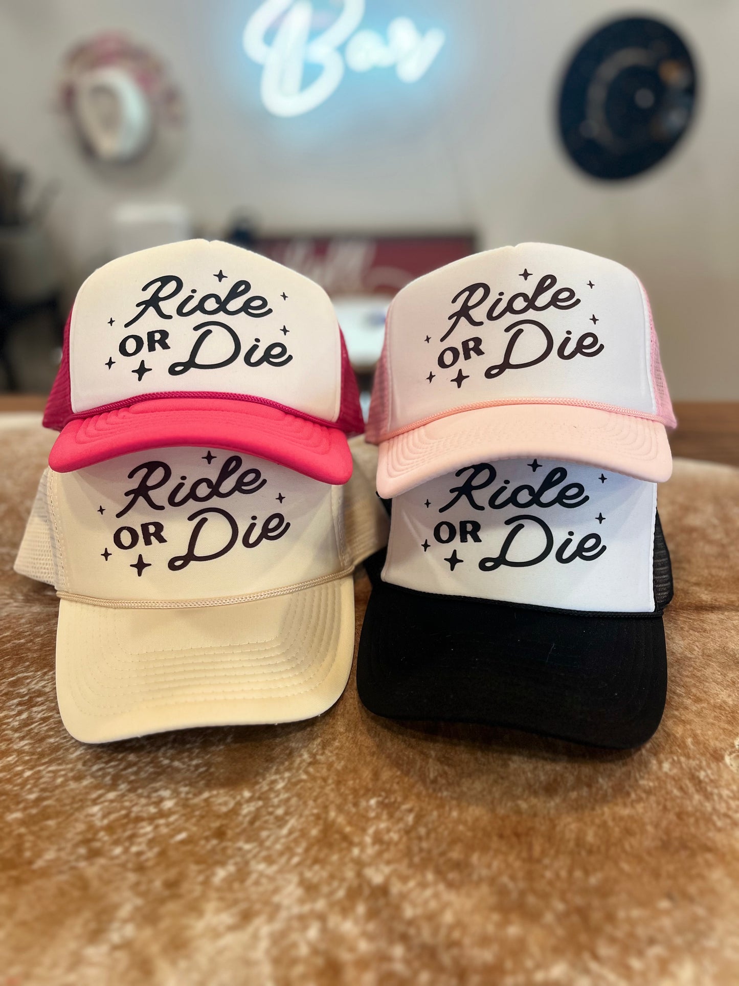 Ride or Die Trucker Hats