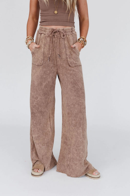 Robin Wide Leg Pant Mocha