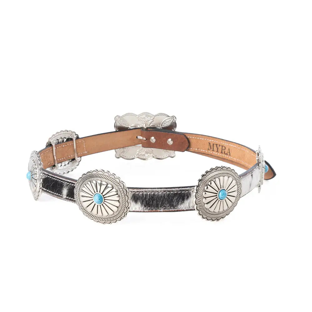 Floracrest Hairon Concho Belt