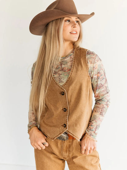 Driftwood Denim Vest