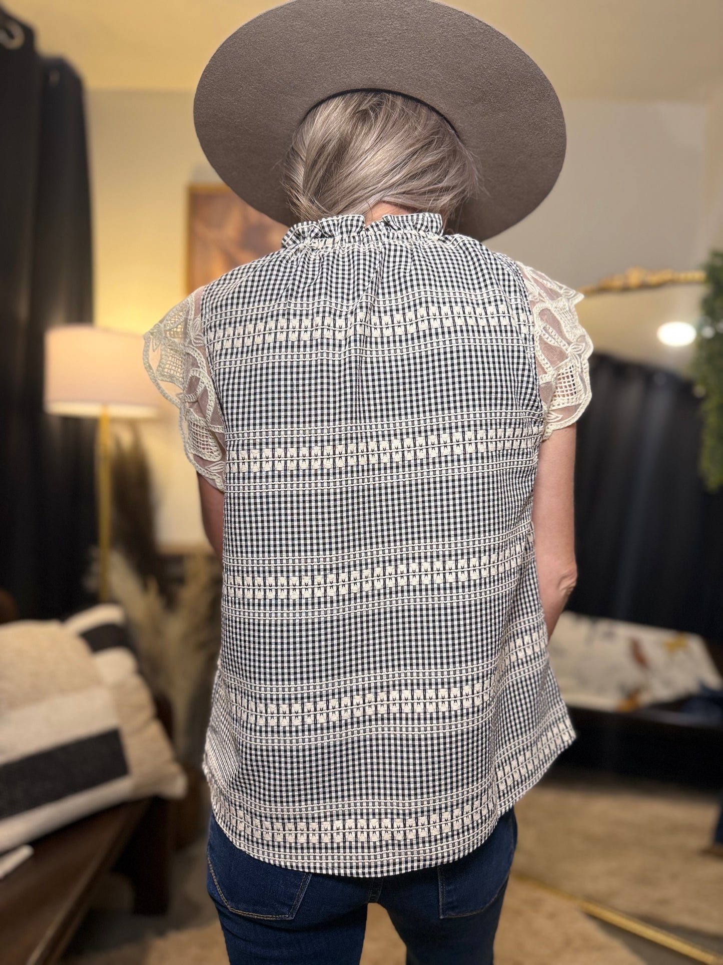 Gingham Grace Top