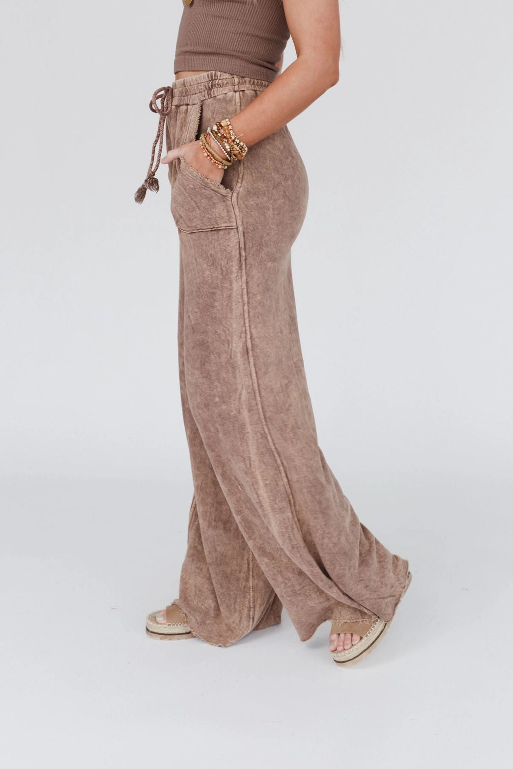 Robin Wide Leg Pant Mocha