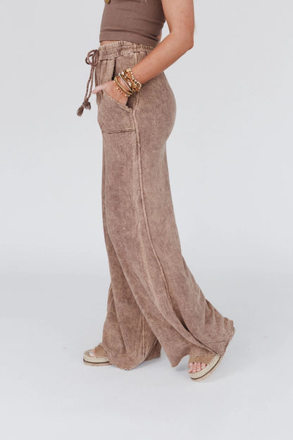 Robin Wide Leg Pant Mocha
