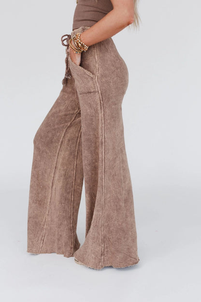 Robin Wide Leg Pant Mocha