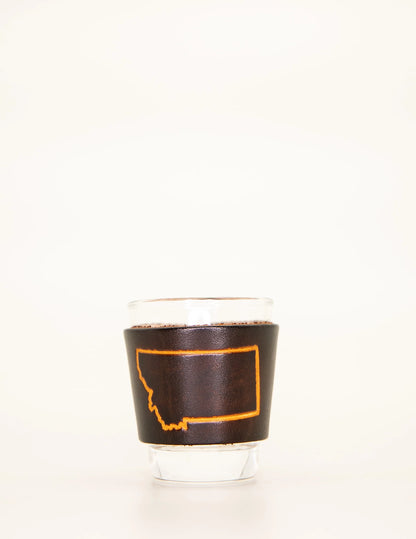 Leather Wrapped Shot Glass