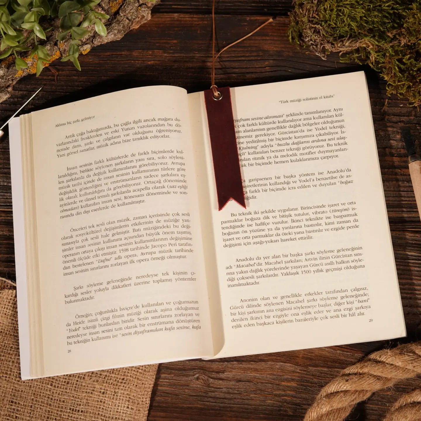 Leather Bookmark
