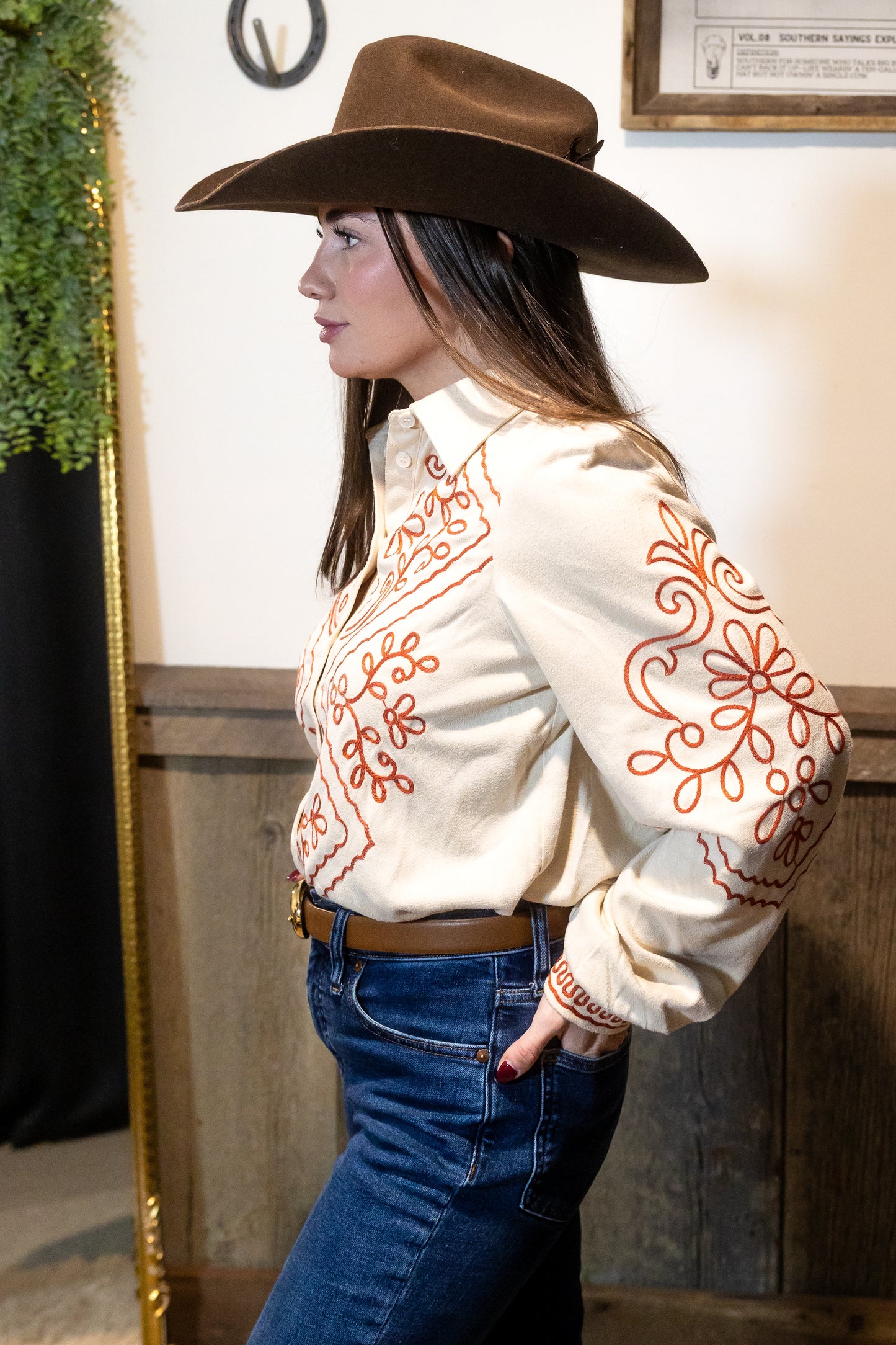 Rosewood Ranch Suede Top