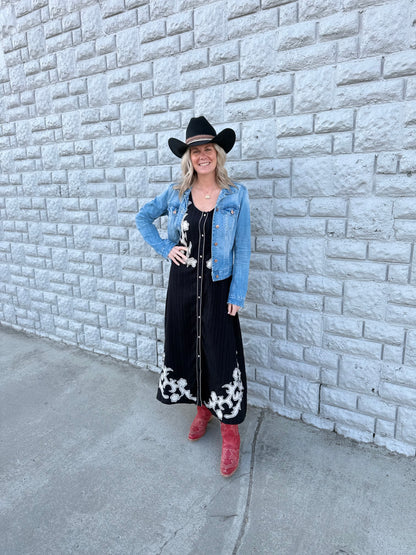Midnight Saddle Dress