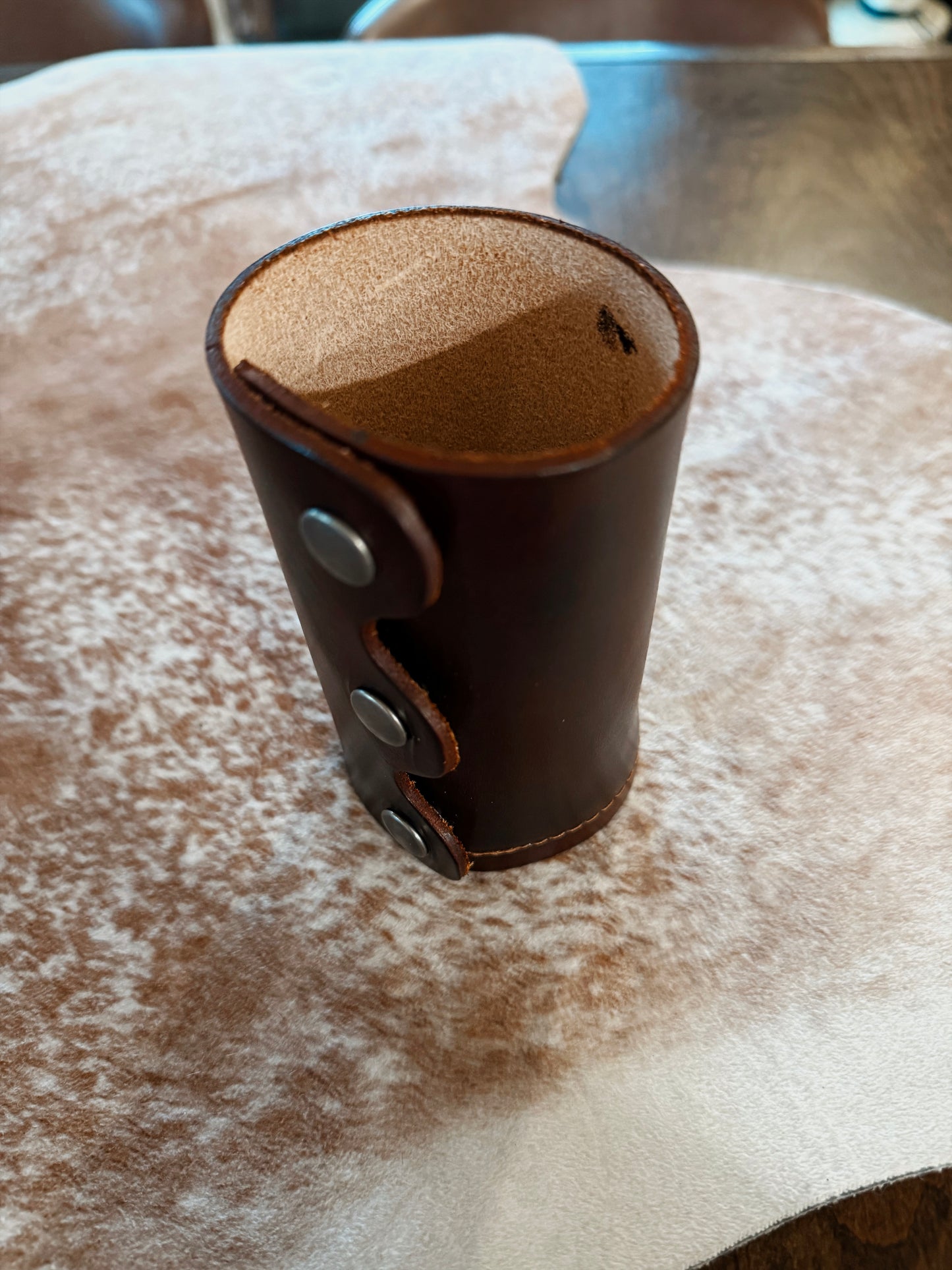 Leather Can Cooler