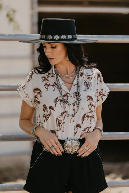 The Stunner Stallion Blouse