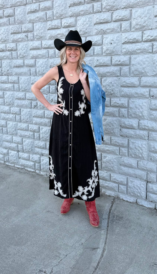 Midnight Saddle Dress