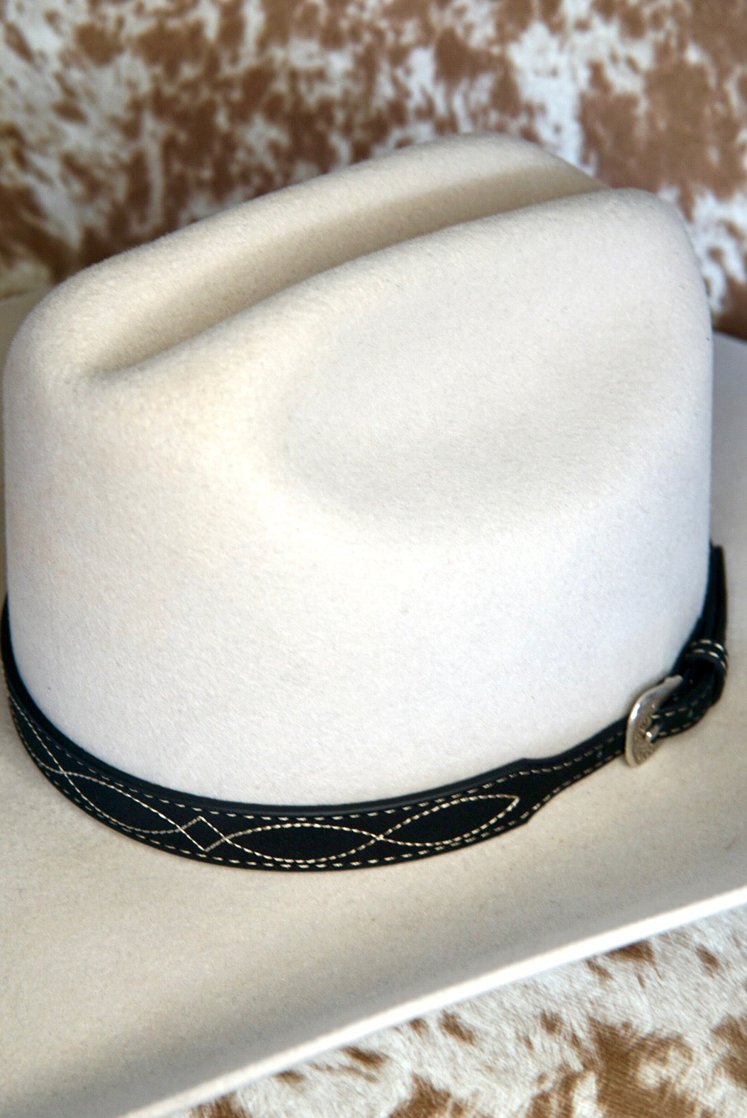 Western Stitch Hat Leather Hat Band