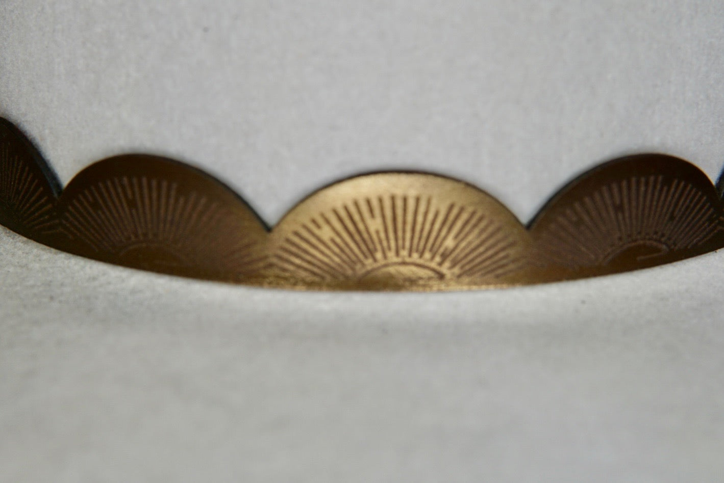 Scalloped Leather Bands