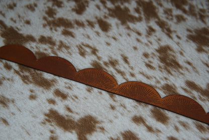 Scalloped Leather Bands