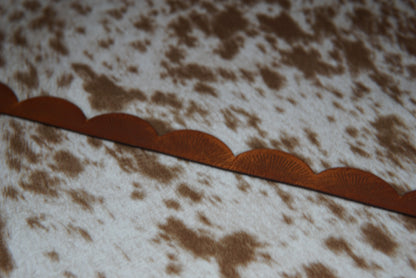 Scalloped Leather Bands
