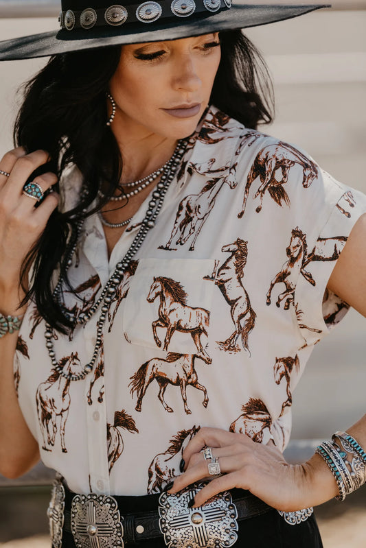 The Stunner Stallion Blouse