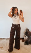 Smiley Pocket Leopard Jeans