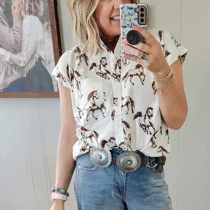 The Stunner Stallion Blouse