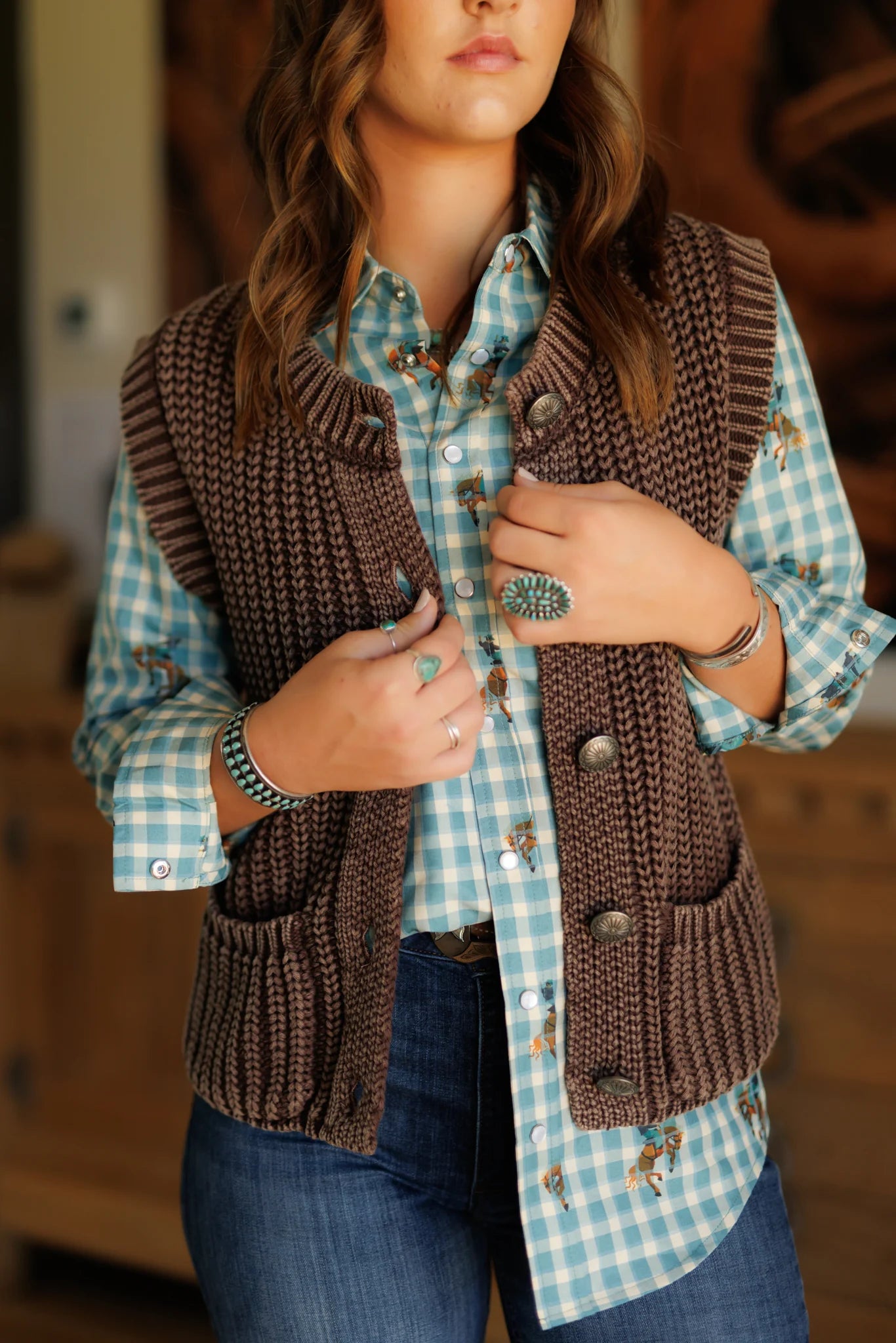 Concho Sweater Vest