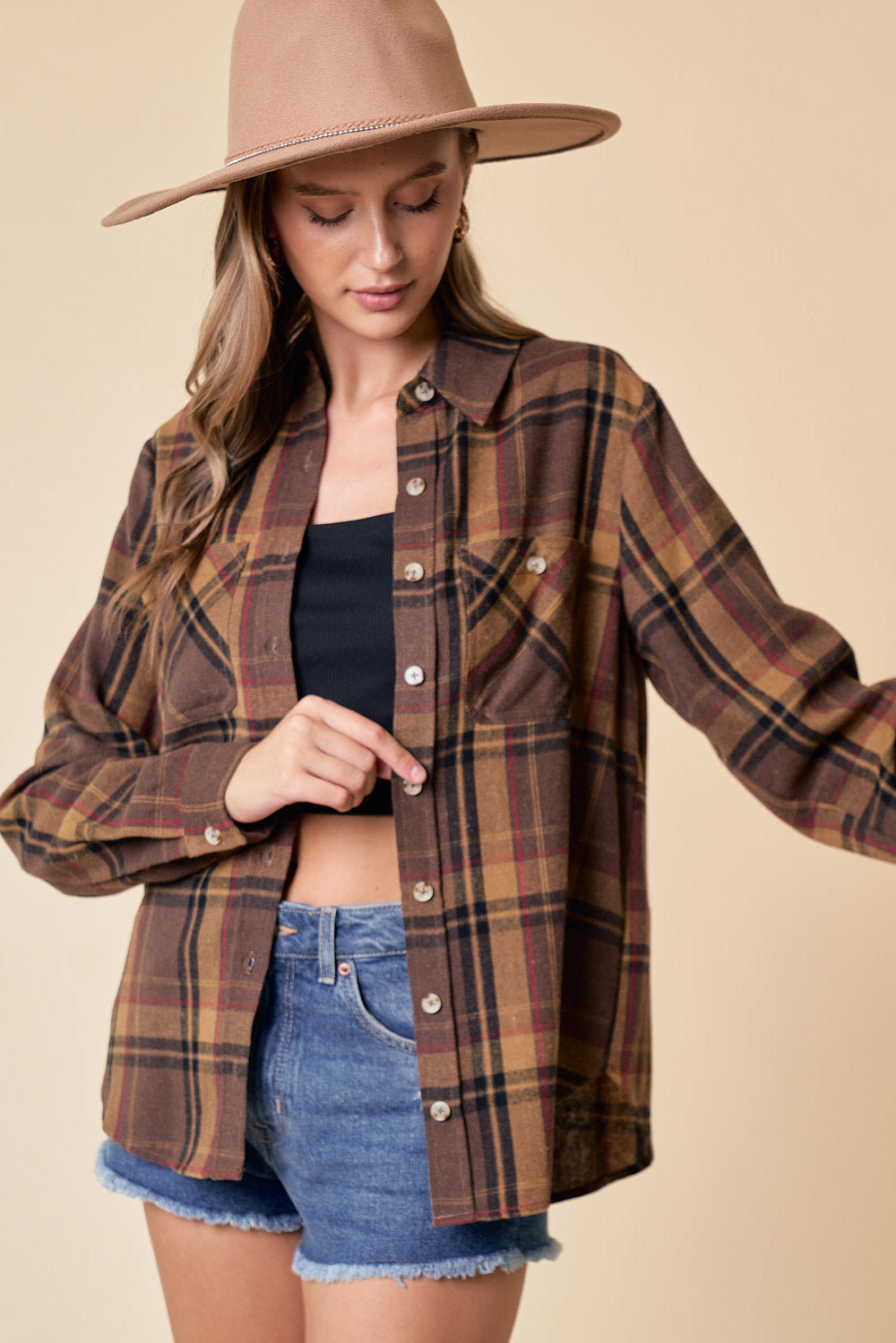 Whiskey Creek Plaid Top
