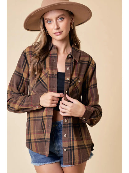Whiskey Creek Plaid Top