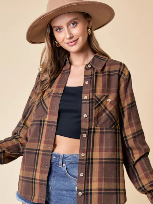 Whiskey Creek Plaid Top