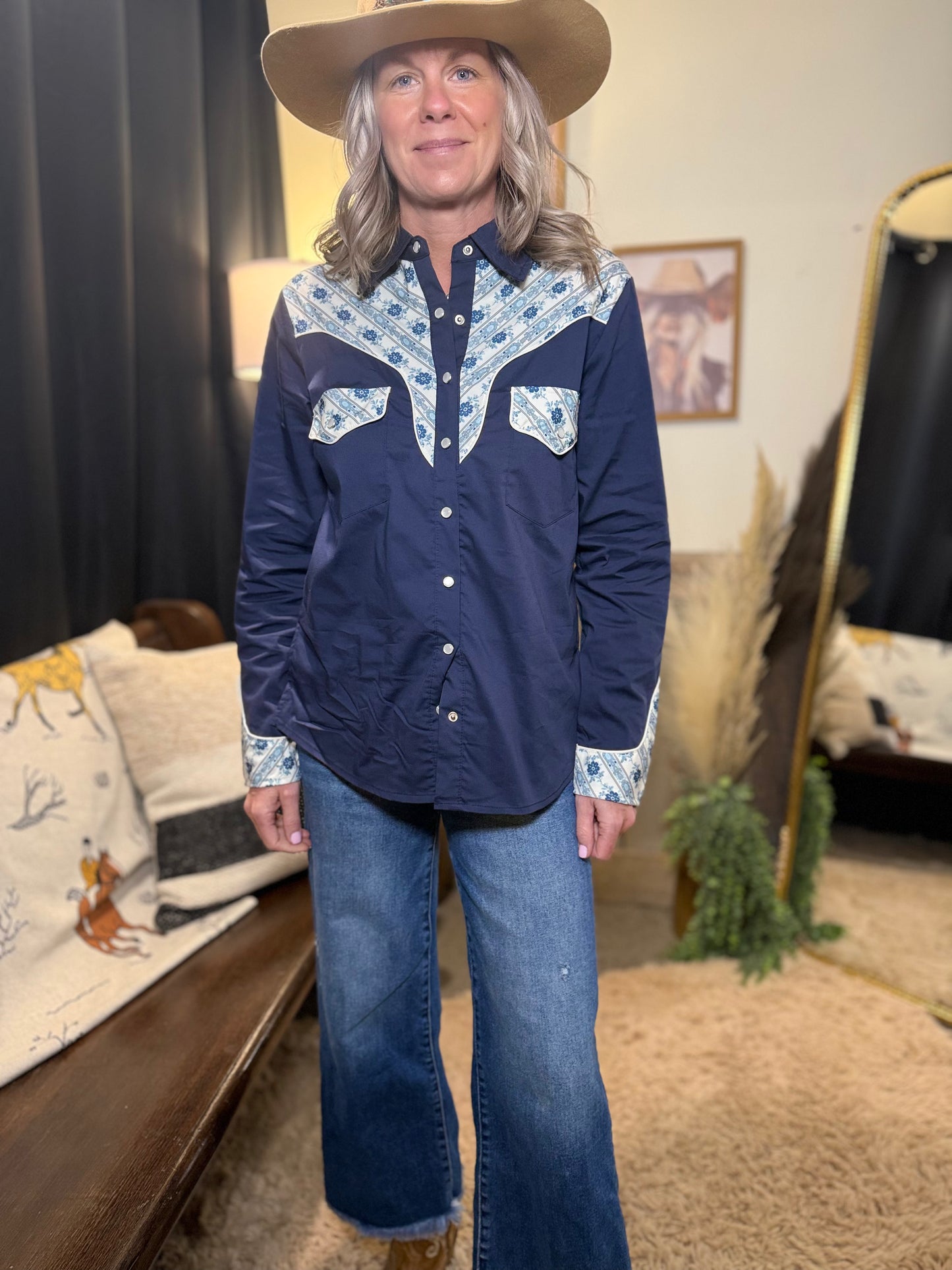 John Wayne Western Pearl Snap