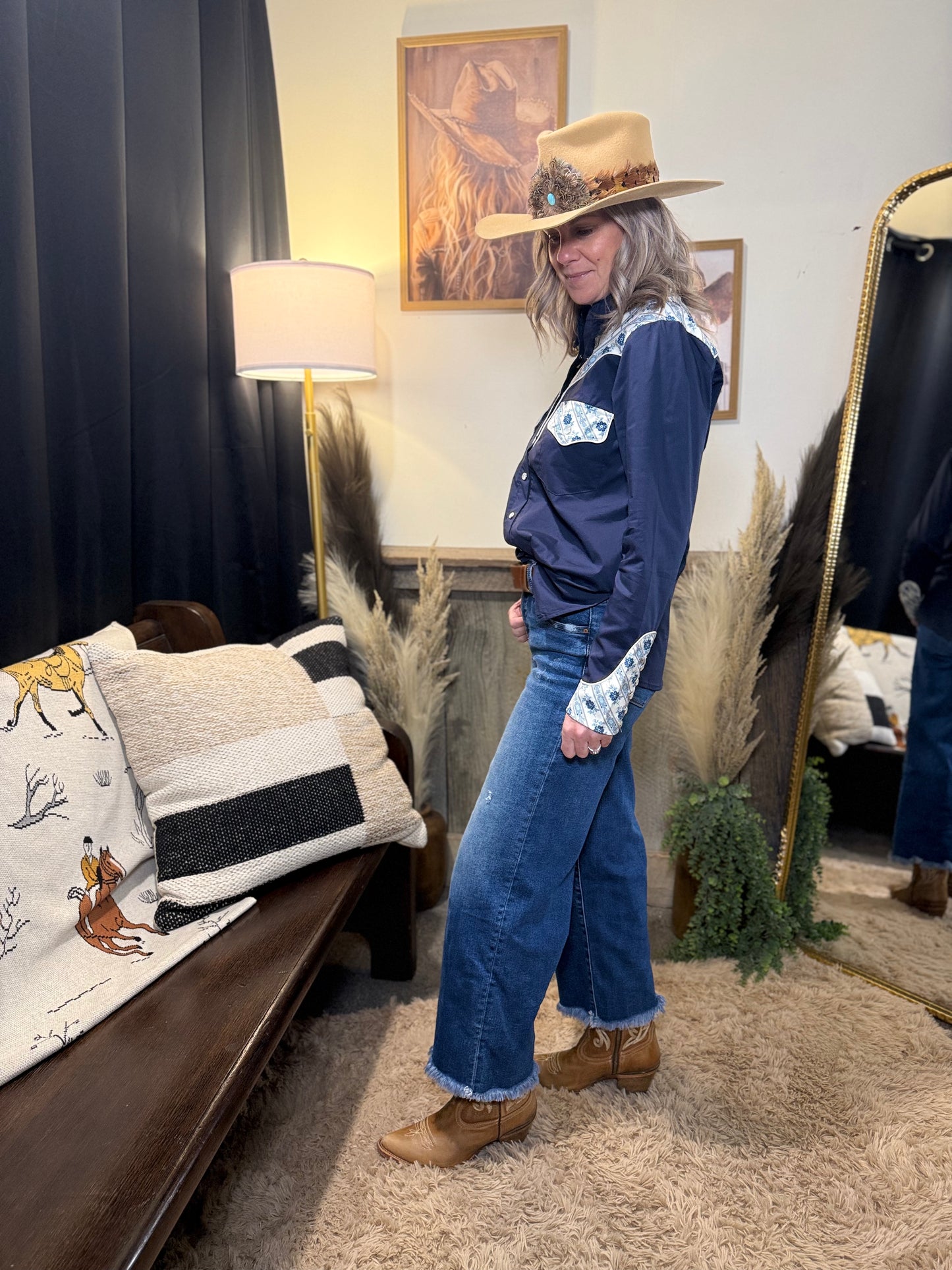 John Wayne Western Pearl Snap