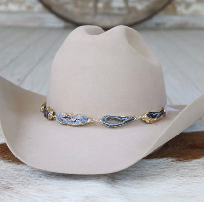 Reece Black Geode Hat Band