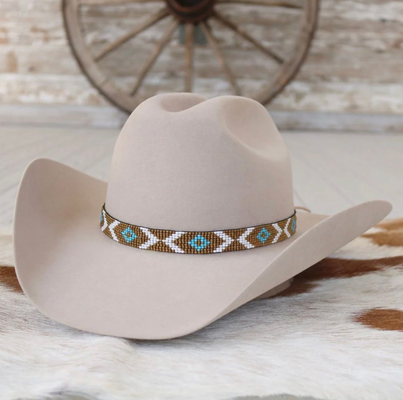 The June Beaded Hat Band