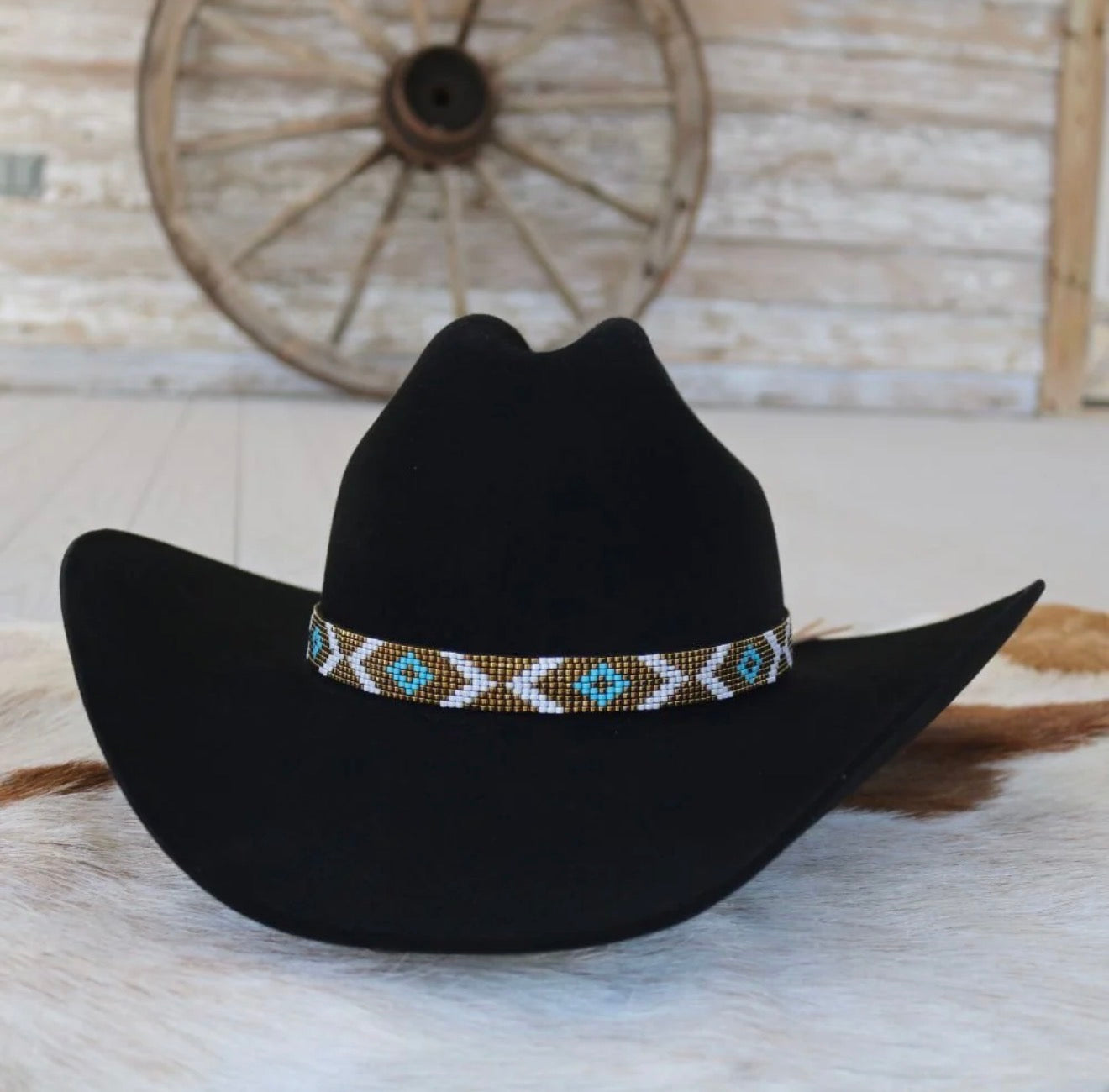 The June Beaded Hat Band