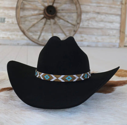 The June Beaded Hat Band