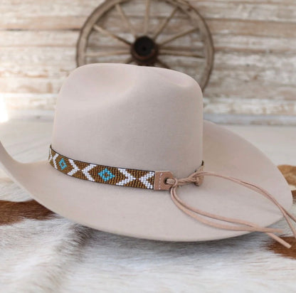 The June Beaded Hat Band