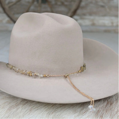 June Stone Chain Hat Band