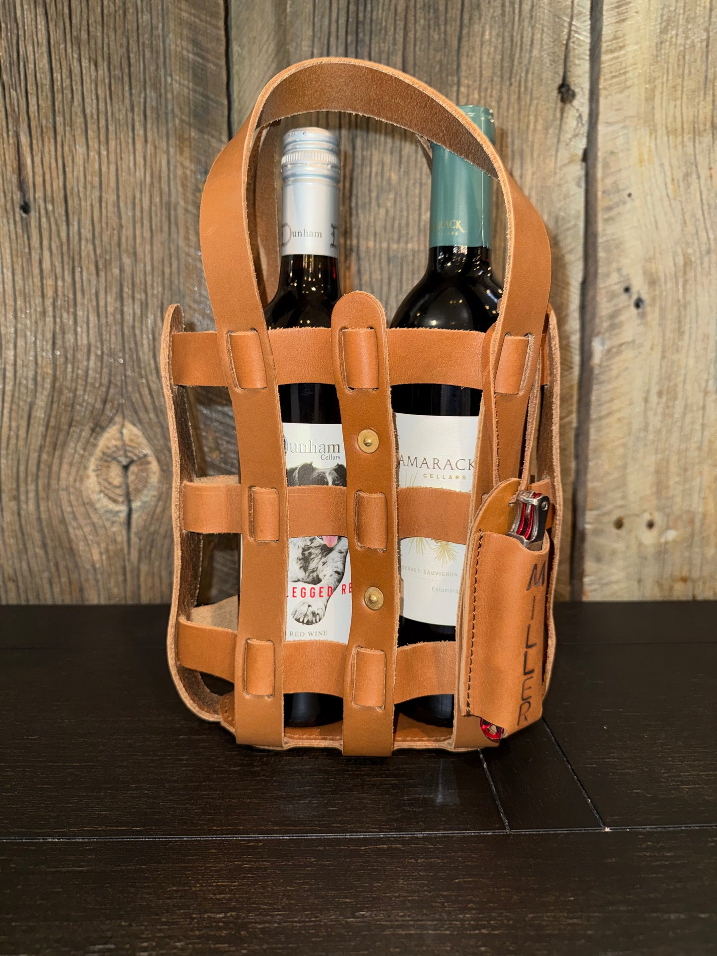 Wine Lover Tote - Leather