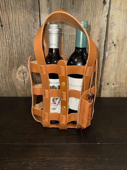 Wine Lover Tote - Leather