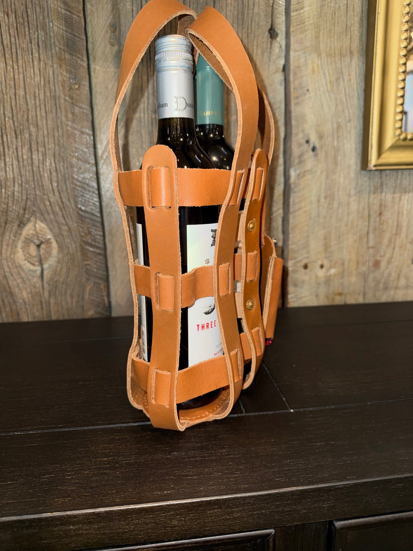 Wine Lover Tote - Leather