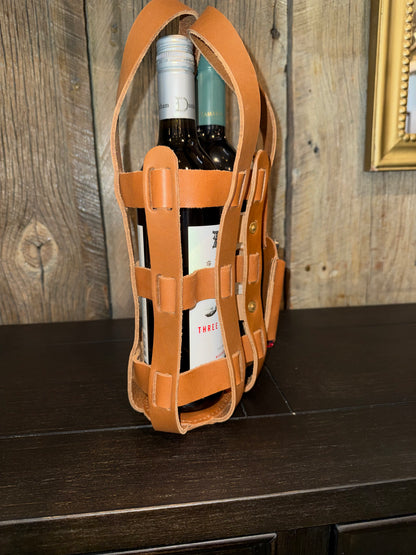 Wine Lover Tote - Leather
