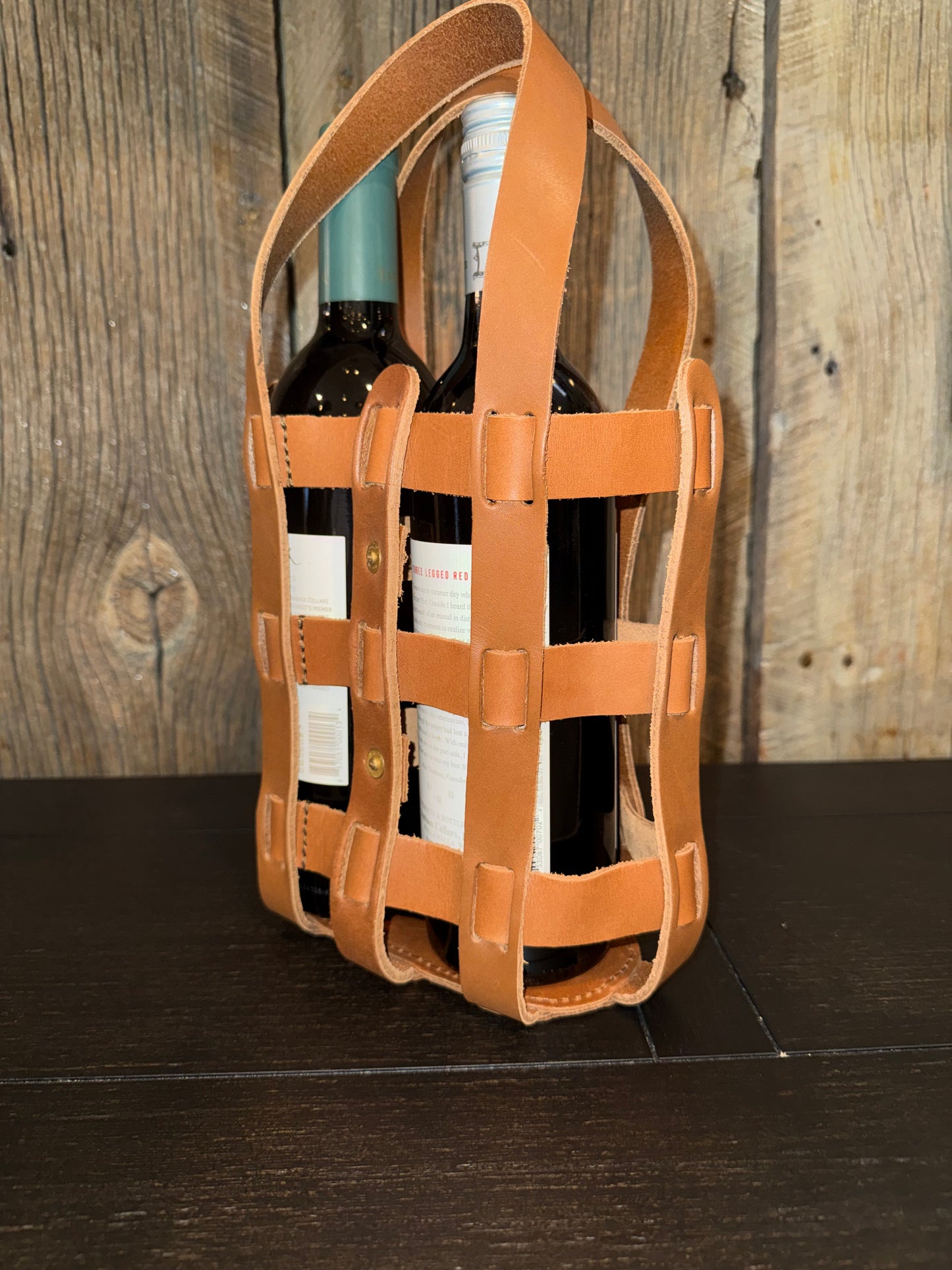 Wine Lover Tote - Leather