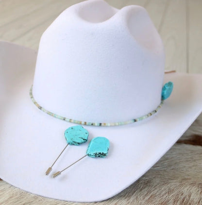 Turquoise Stone Hat Pin