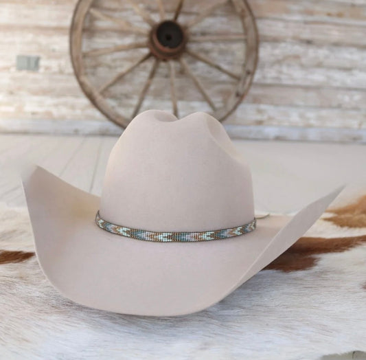 2 Colors Chevron Beaded Hat Bands
