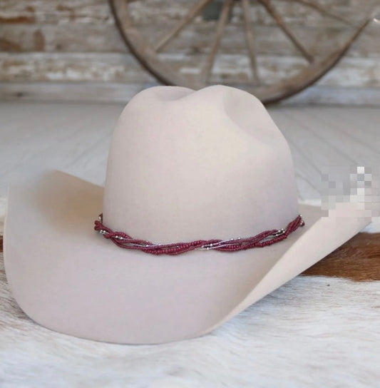 Multi Strand Beaded Hat Band