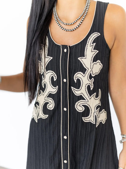 Midnight Saddle Dress