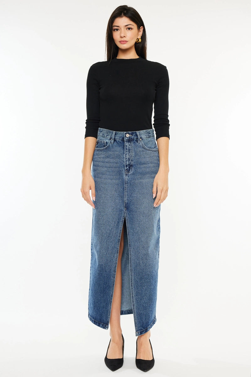 Main Street Denim Skirt