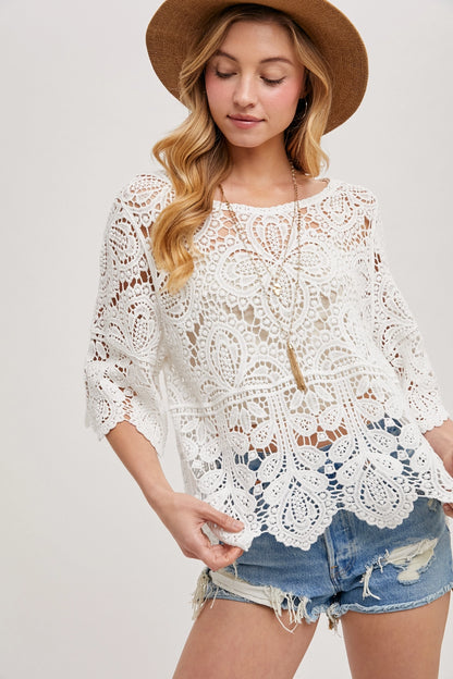 Piper Crochet Lace Top