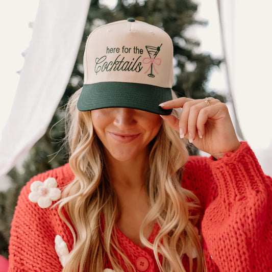 Here for the Cocktails Vintage Cap
