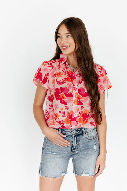 Boots & Blooms Blouse