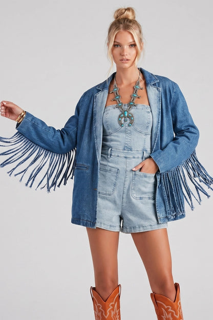 The Headliner Fringe Denim Jacket