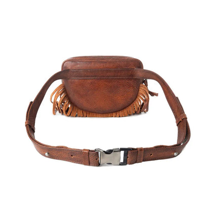 Zidana Stormy Trails Fringed Vegan Tanned Bag