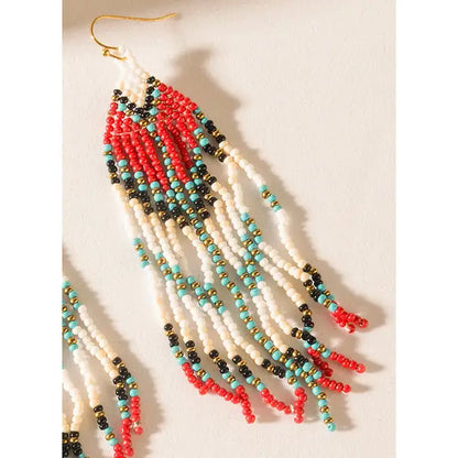Scarlet Song Beaded Earrings